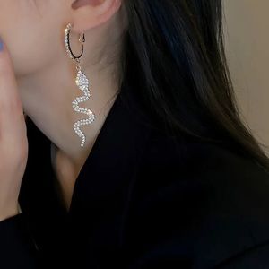 Hoop  earrings with snake